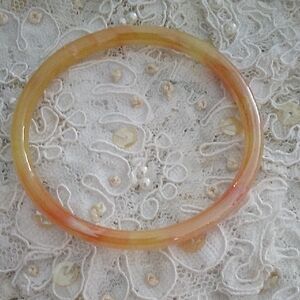 Gold and Pink Polished Bracelet